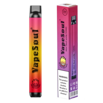 2022 VAPESOUL mais populares 1000 PUFFS VAPE PEN